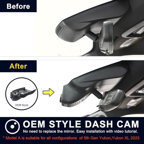 4K Dash Cam Custom fit for GMC Yukon