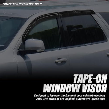 4PCS Tape On Window Visors for 2004