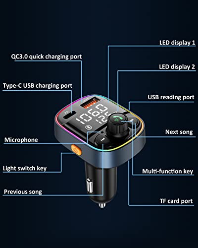 Bluetooth 5.4 Bluetooth Car Adapter