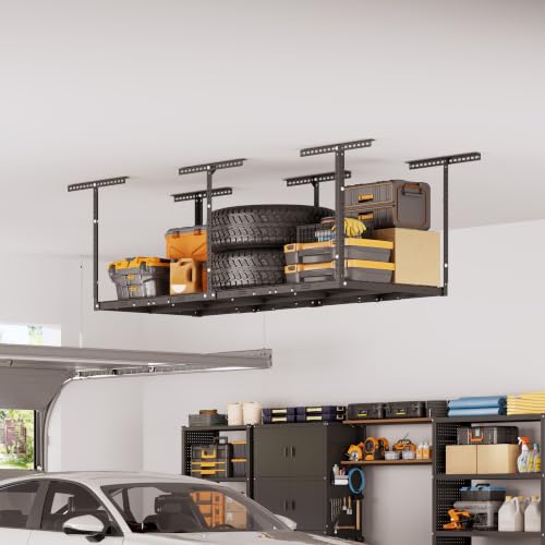 2x8ft Overhead Ceiling Garage Storage Rack