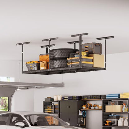 2x8ft Overhead Ceiling Garage Storage Rack