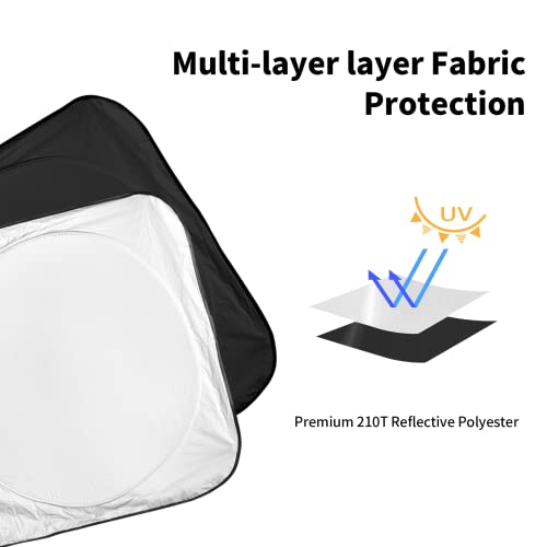 for Accord 2026 Windshield Sun Shade Sunshade Protector for Honda Accord 2021 2022 2023 2024 2025 Windshield Cover Sun Visor Foldable Window Heat Shield Reflector Blocks UV Ray Car Accessories