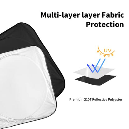 for Accord 2026 Windshield Sun Shade Sunshade Protector for Honda Accord 2021 2022 2023 2024 2025 Windshield Cover Sun Visor Foldable Window Heat Shield Reflector Blocks UV Ray Car Accessories