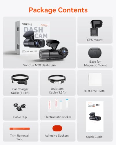 N2X 2.7K Dash Cam Front and Inside