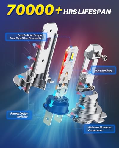 H7 LED Light Bulbs (2 Count)
