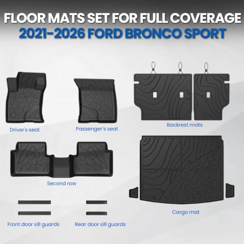 Floor Mats for Ford Bronco Sport 2021