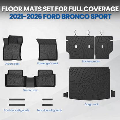 Floor Mats for Ford Bronco Sport 2021