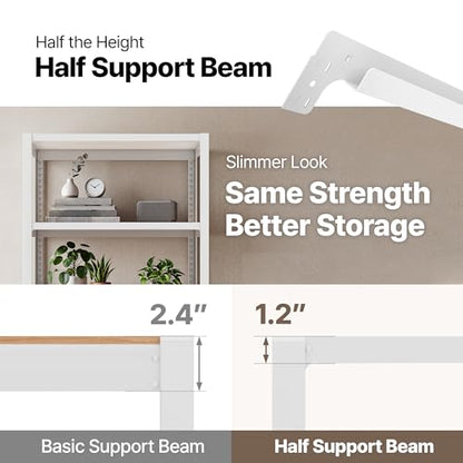House White 32" W 5 Tier Rolling Pegboard Storage Cart Wheels