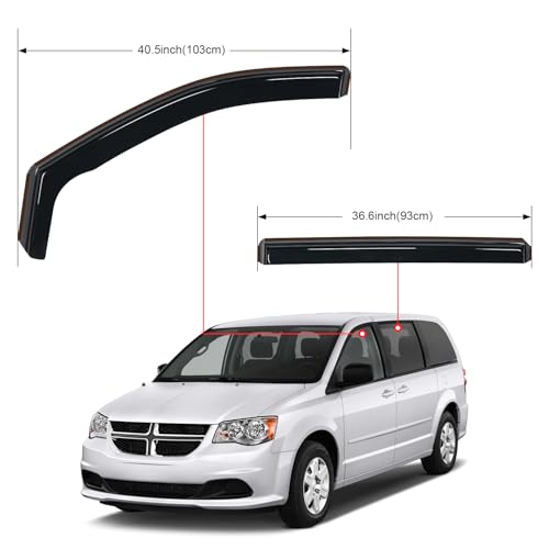 in Channel Window Visors for Dodge Grand Caravan 2008