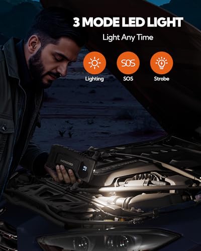 2026 New Portable Car Battery Jump Starter