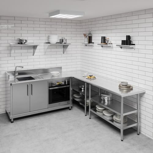 6" X 16" Stainless Steel Wall Shelf