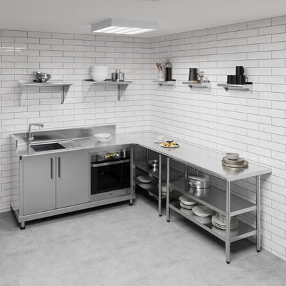6" X 16" Stainless Steel Wall Shelf