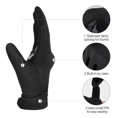 Breathable Mesh Motorcycle Gloves for Men