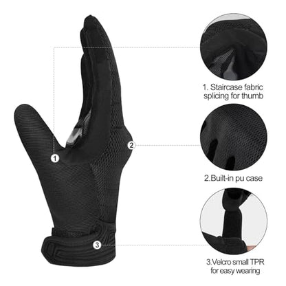 Breathable Mesh Motorcycle Gloves for Men