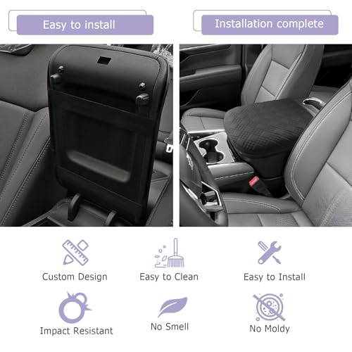 2025 2026 Suburban Tahoe Center Console Cover Compatible with 2025 2026 Chevy Suburban Tahoe Accessories Armrest Cover Armrest Console Cover