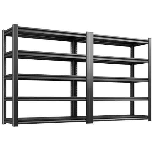 Garage Shelving 3000 LBS Storage Shelves Adjustable Heavy Duty Shelving Units and Storage Rack for Garage (2 Count)