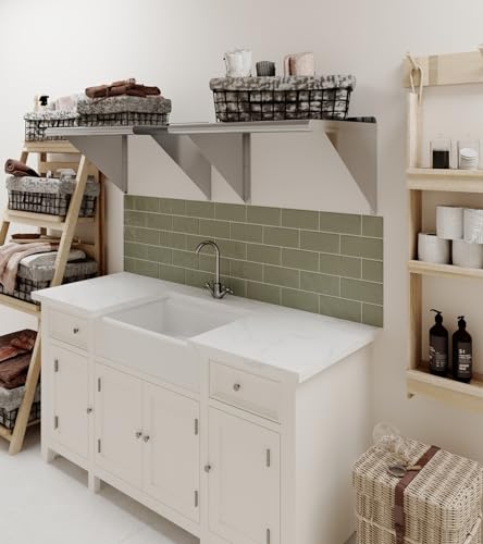 24" Long X 18" Deep Stainless Steel Wall Shelf