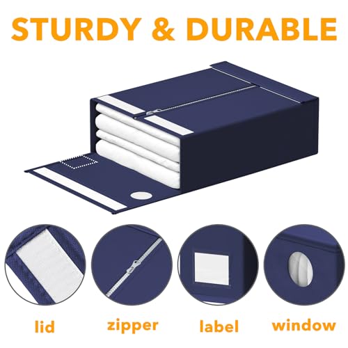 6 Pack Bed Sheet Organizers and Storage (6 Count)