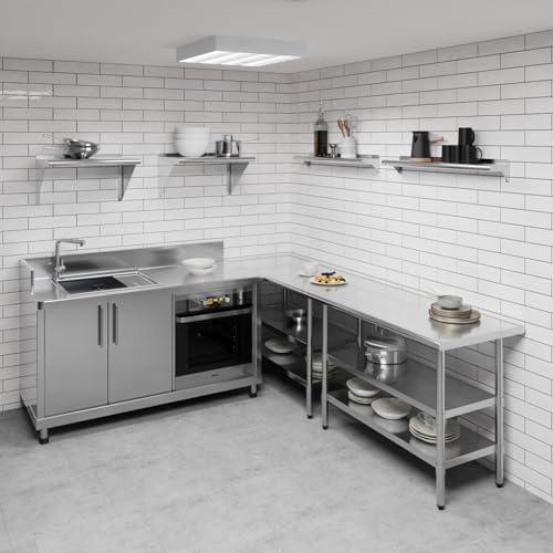 6 in. x 36 in. Stainless Steel Wall Mount Shelf
