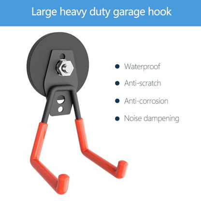 Super Strong Garage Magnetic Hooks Heavy Duty (8 Count)