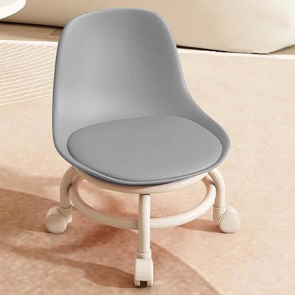 Low Rolling Stool with Wheels