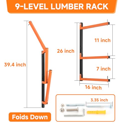 6 Pack Lumber Rack Wall Mount (6 Count)