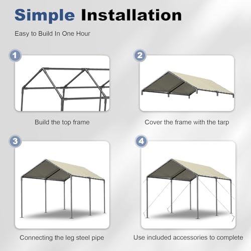 10 x 20ft Heavy Duty Carport