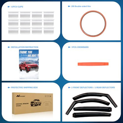 in Channel Rain Guards for Toyota Corolla Sedan 2020