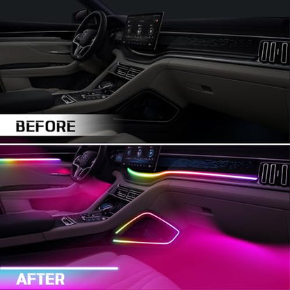 Dreamcolor Acrylic Interior Car LED Strip Light with Wireless APP Control