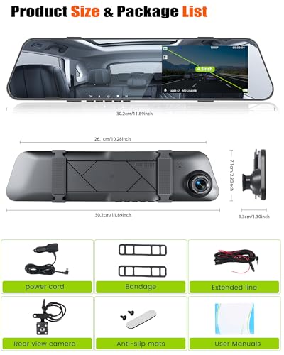 Mirror Dash Cam for Cars