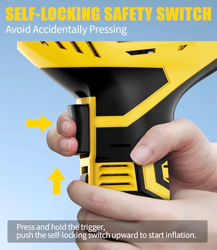 20V Rechargeable Cordless Tire Inflator Portable Air Compressor