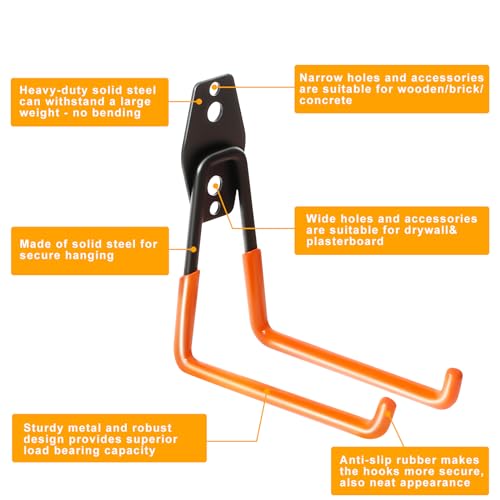 Heavy Duty Wall Hook for Tool (3 Count)