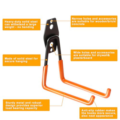 Heavy Duty Wall Hook for Tool (3 Count)
