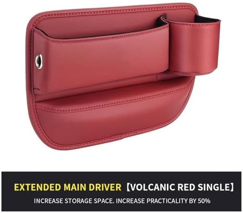Car Seat Organizer Car Leather Seat Gap Multifunction Crevice Water Cup Holder Storage Box Compatible with Tesla Compatible with Model 3 Compatible with Model Y