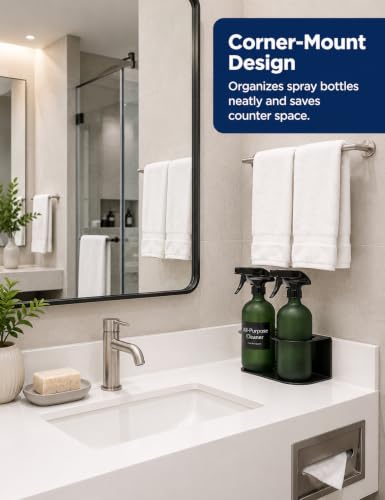2 Pack Spray Bottle Holder Wall Mount (2 Count)