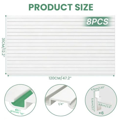 4x8 ft Slatwall Panel Wall Storage Systems