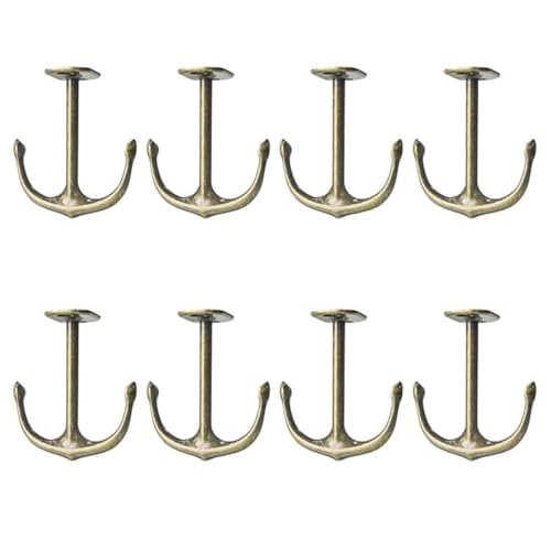 Anchor Two Prong Ceiling Hook for Closet Top Bathroom Kitchen Cabinet Garage Pack of 8 (8 Count)