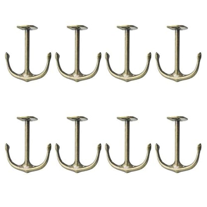 Anchor Two Prong Ceiling Hook for Closet Top Bathroom Kitchen Cabinet Garage Pack of 8 (8 Count)