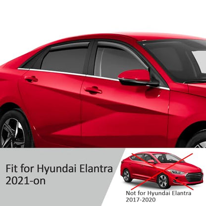 in Channel Rain Guards for Hyundai Elantra 2021