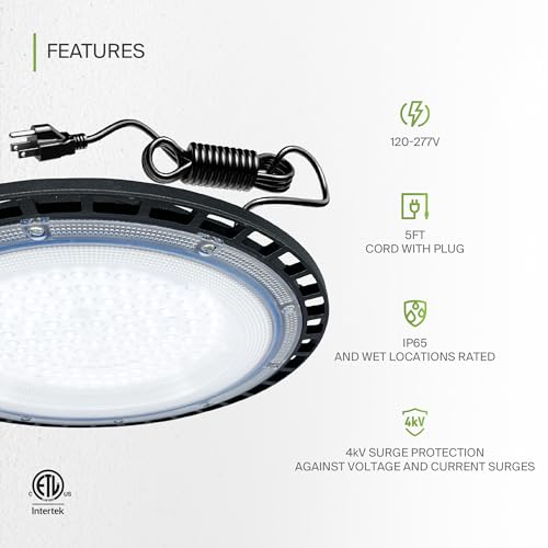100W LED Low Bay Lighting (6 Count)