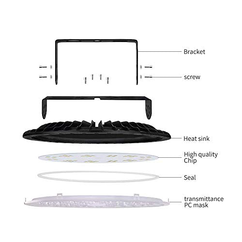 10 Pack 300W UFO LED High Bay Light (10 Count)
