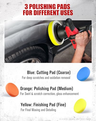 6" Dual Action Car Buffer Polisher 6