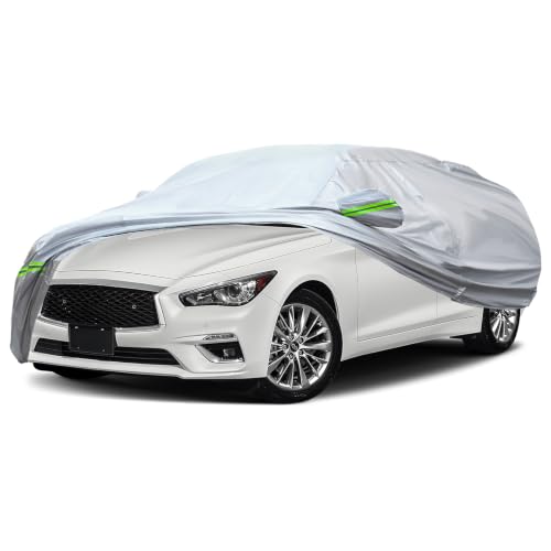 6 Layers Premium Sedan Car Cover Waterproof All Weather Weatherproof UV Sun Protection Snow Dust Storm Resistant Outdoor Exterior Custom Form