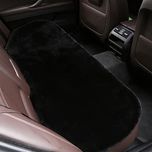 Genuine Sheepskin Car Seat Cushion Seat Covers for Cars Truck SUV Comfort Seat Protector Pad for Car Driver Seat Car Accessories for Decor (3 Count)