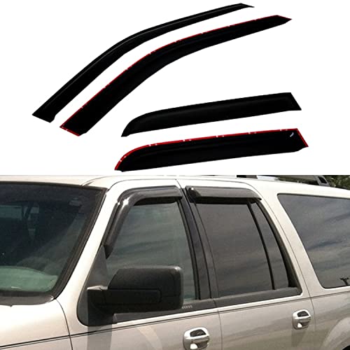 4pcs Window Visors Rain Guards for 97 (4 Count)