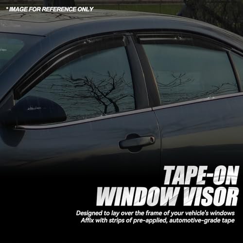 4PCS Tape On Window Visors for 2005 (4 Count)