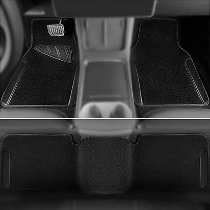Waterproof Universal Faux Leather 3Pcs Car Floor Mats