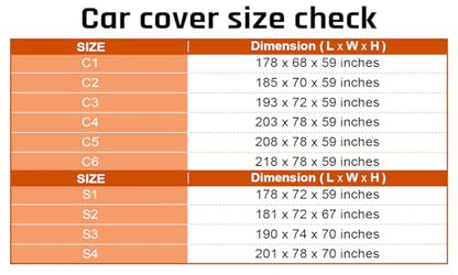 Small Car Cover All Weather Protection with Silver Stripe Design