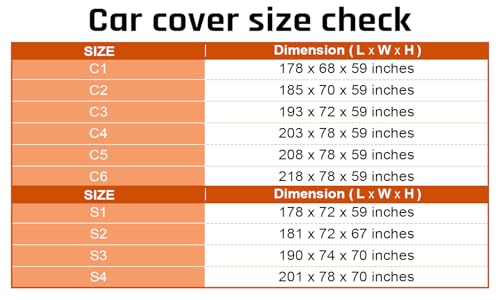 Car Cover Waterproof All Weather Protection with Silver Stripe Design