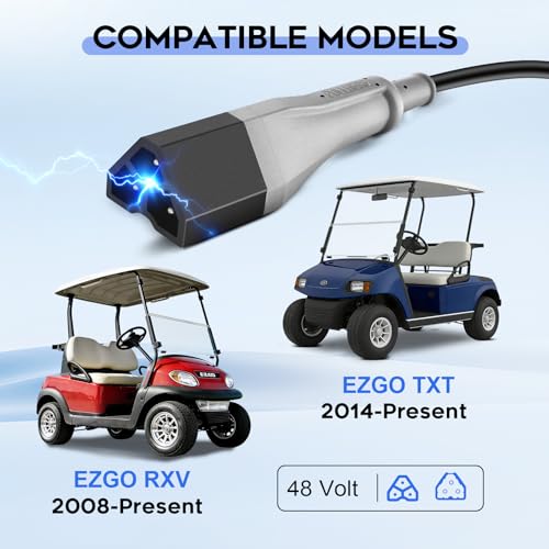 15 AMP Golf Cart Charger for 48 Volt EZGO RXV & TXT